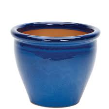Blue Glazed Terracotta Malay Pot 4