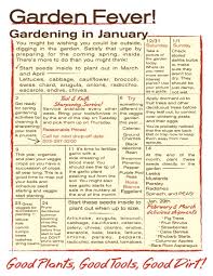 gardening calendar