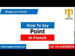 point in french how to say point in