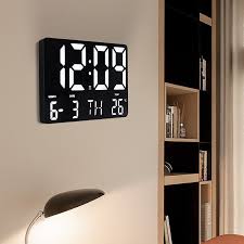 Led Digital Wall Clock Temperature Date