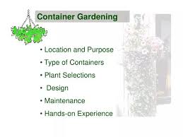 Ppt Container Gardening Powerpoint