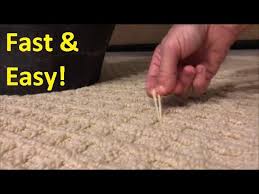 how to repair berber carpet snag