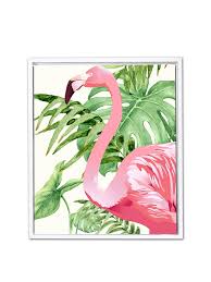 Pink Flamingo Wall Painting