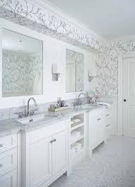 Painting bathroom cabinets is much easier than you think especially if you're working with high quality paint. Double Vanity Ideas Transitional Bathroom Jennifer Worts Design