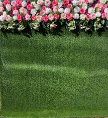 Pink Grass Flower Backdrop Services