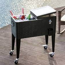 Rolling Cooler Cart Ice Chest