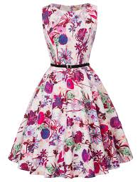 Belle Poque Women Vintage Dress Evening Party Dress Floral 2 Size Xl Bp754 2