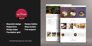 Myrecipes Recipes Wordpress Theme By Toptheme Themeforest