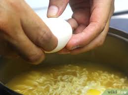 Cook the eggs for 11 minutes for hard or six minutes for soft. 5 Ways To Add An Egg To Ramen Wikihow