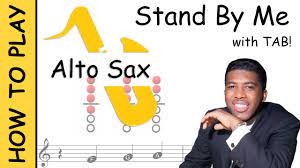 alto saxophone sheet with tab