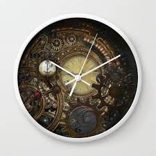 Steampunk Clocks Wall Clock By Simone