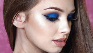 party makeup with blue eyes print version