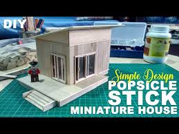 Popsicle Stick Miniature House Diy