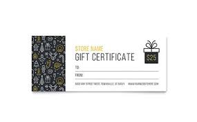 free printable gift certificate