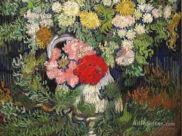Located in bubble number one you can see how the second piece has more petal bulk. Vincent Van Gogh Flowers In A Vase Oil Painting Reproductions For Sale Allpainter Online Gallery
