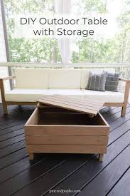 Diy Outdoor Coffee Table With Storage