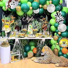 jungle animal birthday party decoration