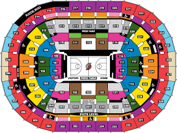 Moda Center Seat Map Moda Center Concert Seating Map