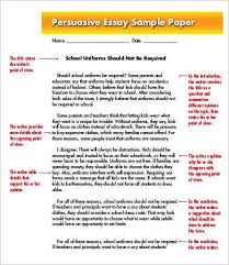 argumentative and persuasive essay exles