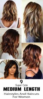 Latest hairstyles, haircuts, and hairdos trends 2019 for celebrity women, girls, and men. 9 Super Cute Medium Length Hairstyles And Haircuts For Women Haircuts Hairstyles Lengt Hair Styles Medium Length Hair Styles Cute Medium Length Hairstyles