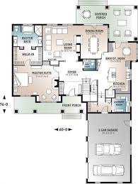 Bedroom House Plan With A 3 Car Garage