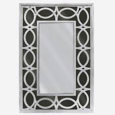 Decorative Wall Mirror Black Silver