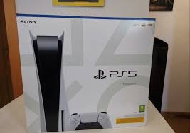 white new sony ps5 digital edition