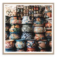 Mexican Pots Printed Wall Art