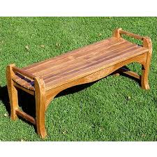 Deluxe Backless Rose Outdoor Bench