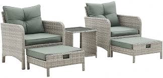 grey rattan garden furniture set