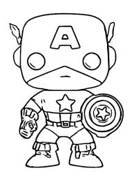 If the download print buttons don t work funko pop marvel coloring pages image info. Captain America Funko Coloring Page Free Printable Coloring Pages For Kids