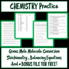chemistry lessons word problems equations