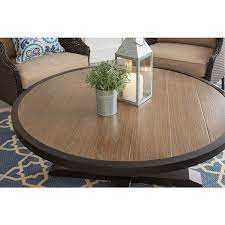 Round Steel Outdoor Patio Coffee Table