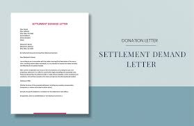 settlement demand letter in word