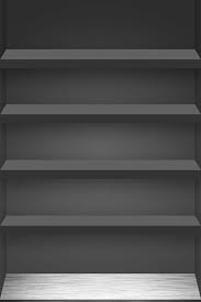 4 shelf iphone wallpaper black a