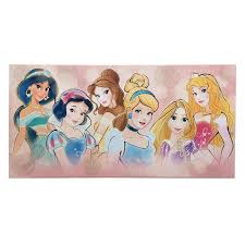 Disney Princess Glittered Canvas Wall