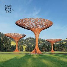 Corten Steel Big Tree Garden Sculpture