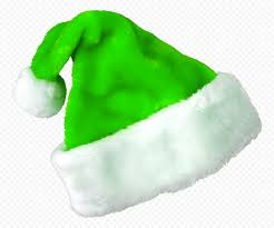 HD Luxury Green Christmas Real Santa Claus Hat PNG | Citypng
