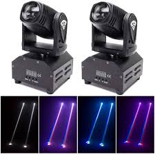 Amazon Com Dj Lights Moving Head U King Mini Led Moving Head Light Rgbw Stage Lighting Beam Spot Lights By Dmx 512 Sound Activated Control For Wedding Disco Party Indoor Musical Instruments