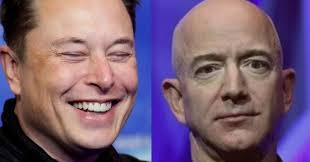 Elon musk was the manic pixie dream boy of tech: Elon Musk Laughs At A Meme Mocking Jeff Bezos Space Flight Marketingclub