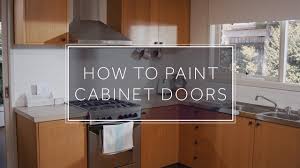 to paint cabinet doors