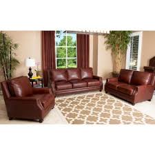 furniture abbyson living leather sofa