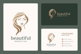 elegant beauty woman logo design for