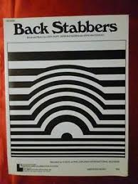 Details About Back Stabbers Sheet Music Ojays 1972 Pop 3 R B 1 Hit