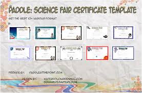 Science Fair Certificate Templates By Paddle Paddle At The