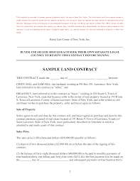 Land Sale Contract Form Templates At Allbusinesstemplates