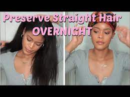 how to preserve straight hair overnight