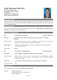 Browse Engineering Resume Format Fresher Samples For At 17 Best