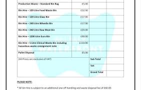 Cleaning Services Price List Template Unique Basic Cleaning Service