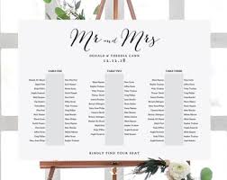 Banquet Seating Chart 2 Long Tables Banquet Table Plan Etsy